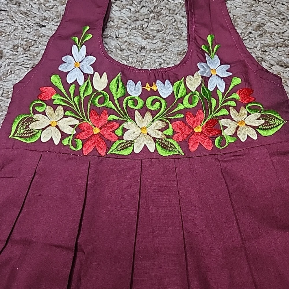 Girls Handmade Embroidery Girls Dress Sz 2